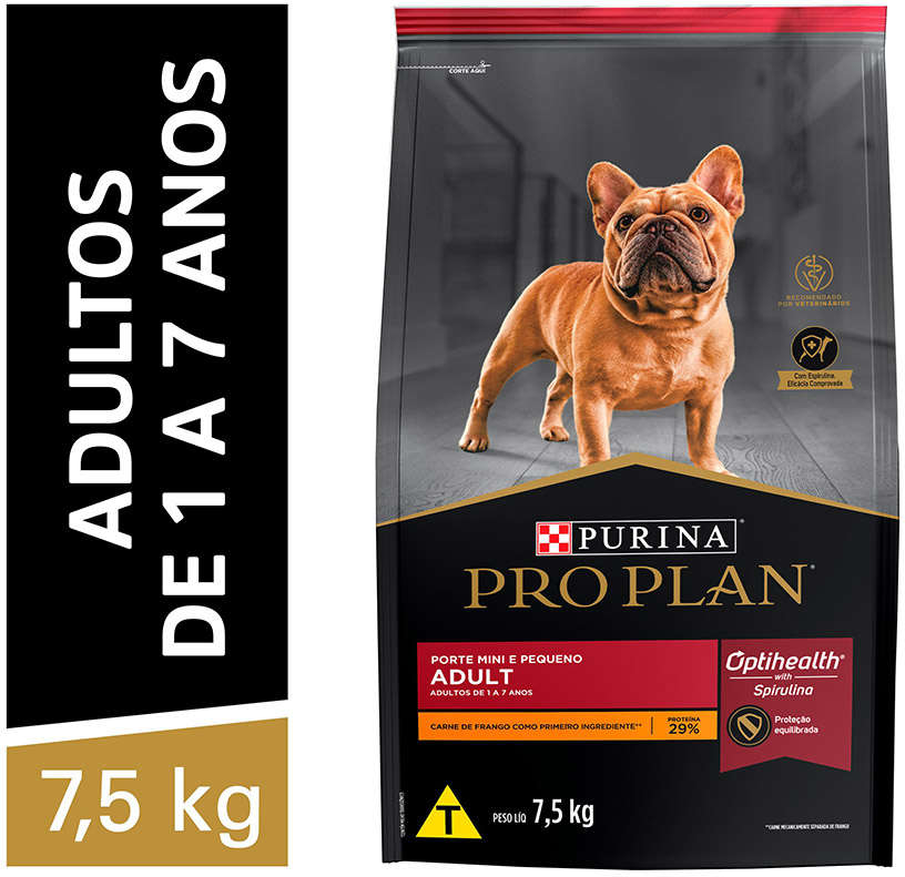 Ração Seca Nestlé Purina Pro Plan Frango para Cães Adultos Raças Pequenas - 7,5Kg