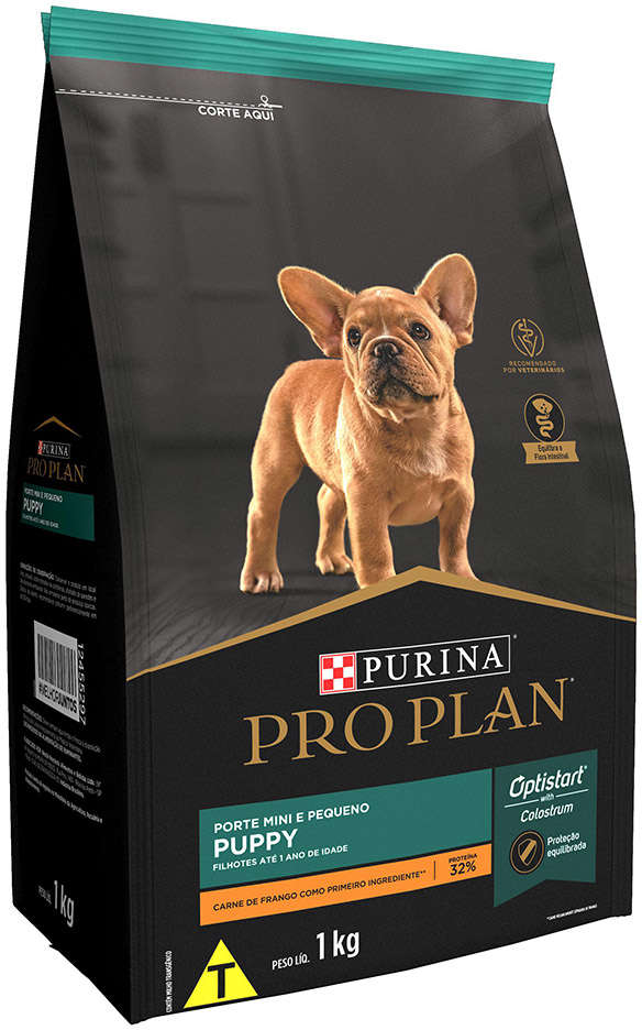 Ração Seca Nestlé Purina Pro Plan Frango Cães Filhotes Raças Pequenas - 1Kg