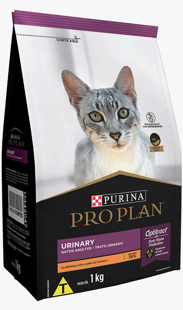 Ração Seca Nestlé Purina Pro Plan Trato Urinário Frango para Gatos Adultos - 1Kg