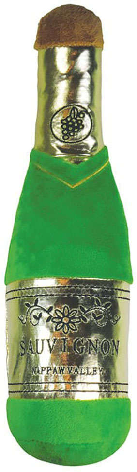Brinquedo Mordedor Pelúcia Garrafa Champagne - Tam. Único