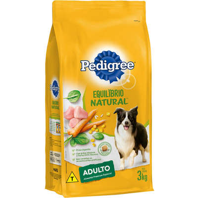 Ração Pedigree Equilíbrio Natural para Cães Adultos de Raças Médias e Grandes