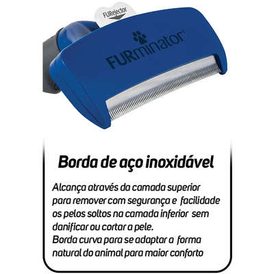 Escova Furminator New Cães Pelo Curto