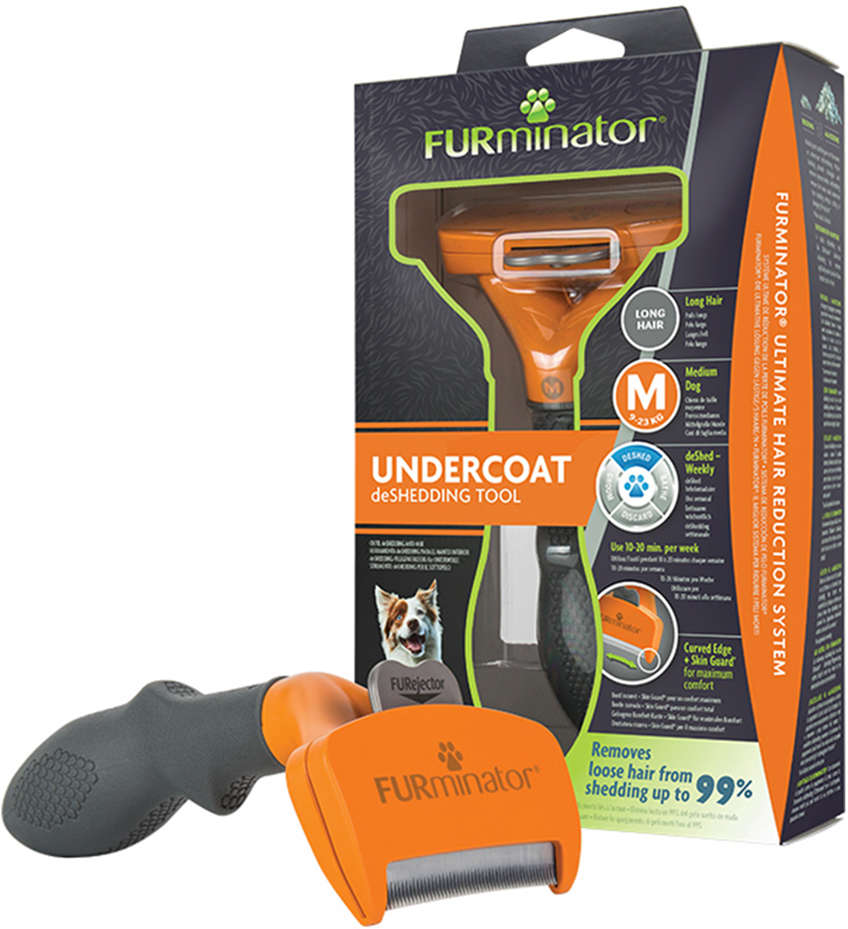 Escova Furminator New Cães Pelo Longo - Tam. M