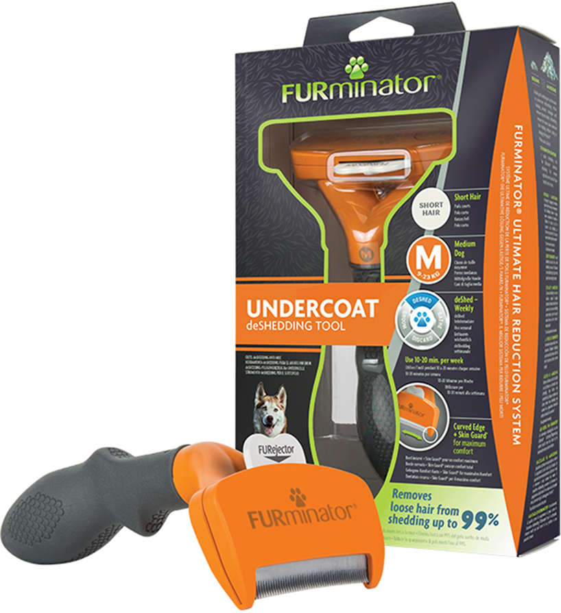Escova Furminator New Cães Pelo Curto - Tam. M