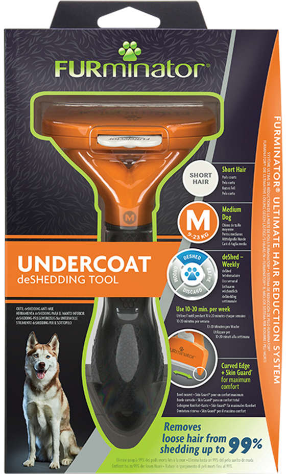 Escova Furminator New Cães Pelo Curto - Tam. M