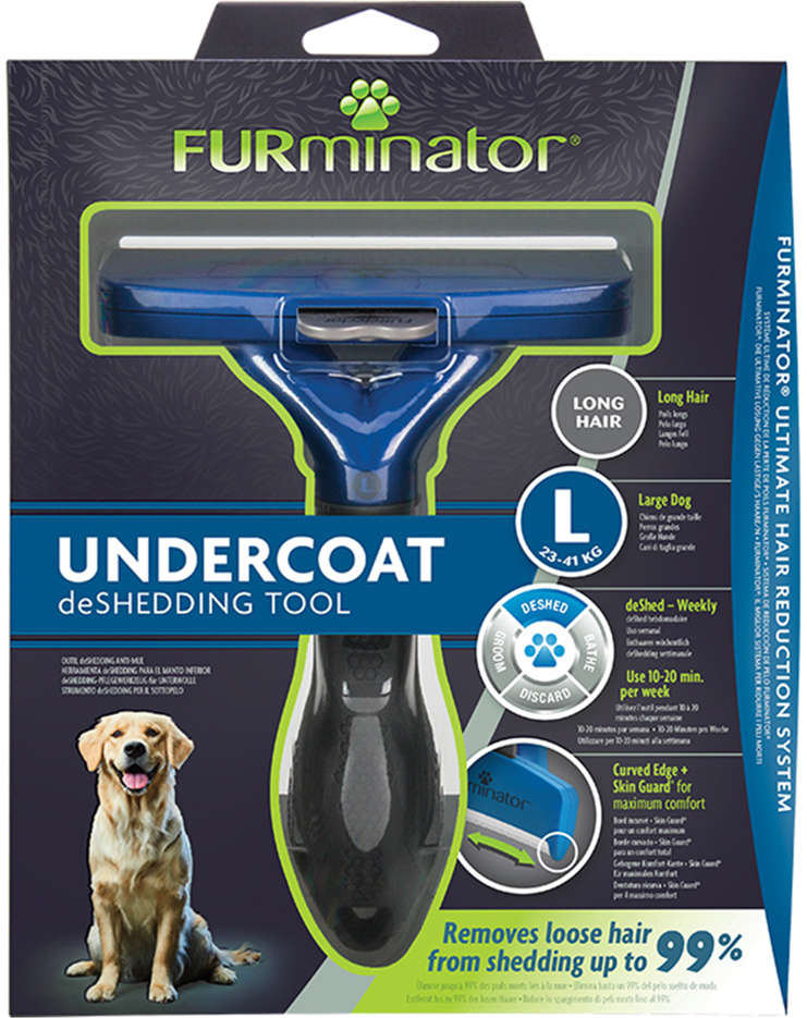 Escova Furminator New Cães Pelo Longo - Tam. G
