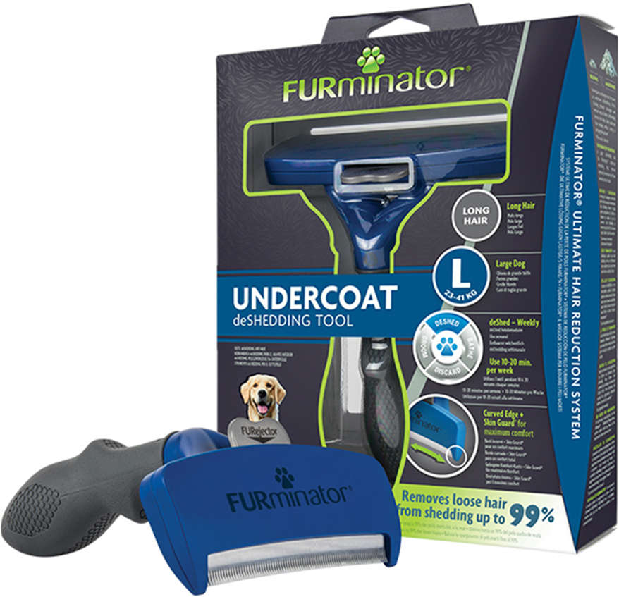 Escova Furminator New Cães Pelo Longo - Tam. G
