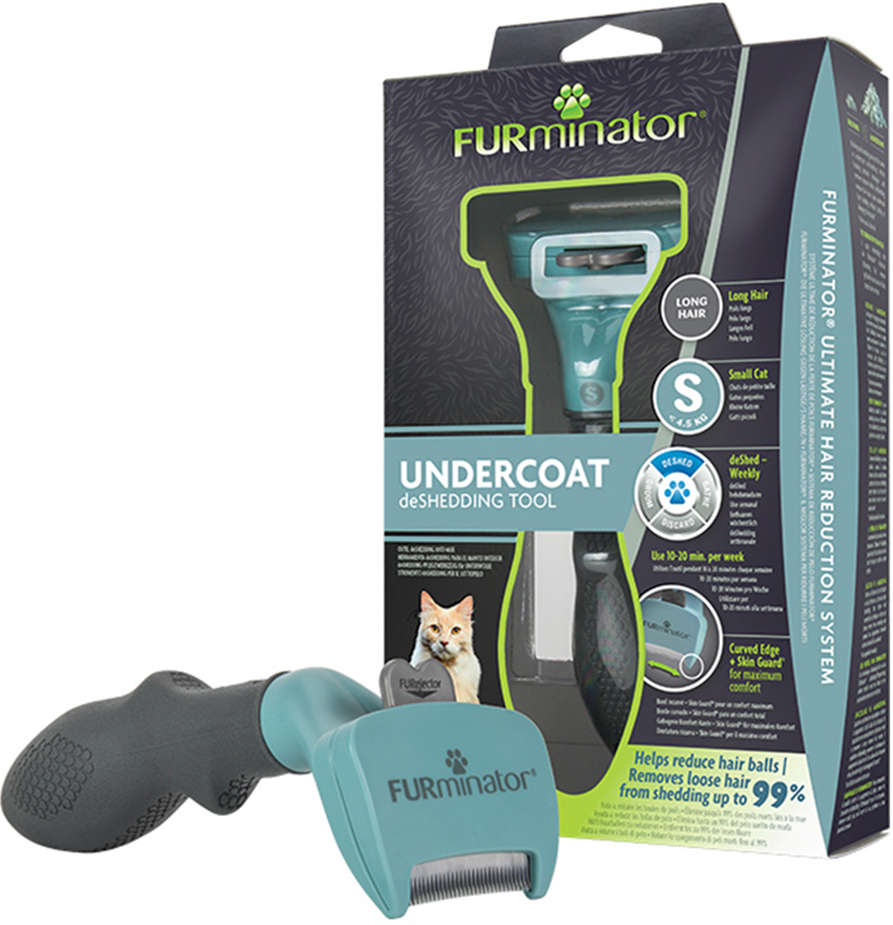 Escova Furminator New Gatos Pelo Longo - Tam. P