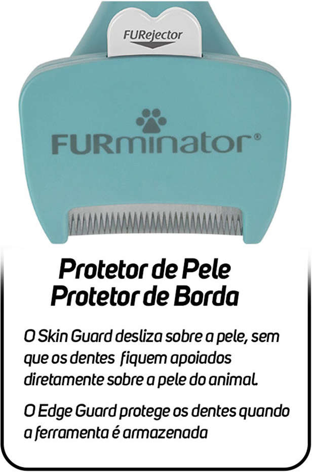 Escova Furminator New Gatos Pelo Longo - Tam. P