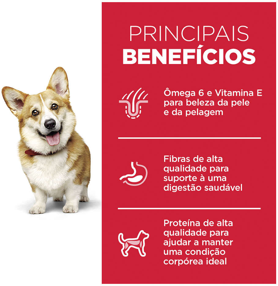 Ração Seca Hill's Science Diet Pedaços Pequenos para Cães Adultos - 6,8Kg