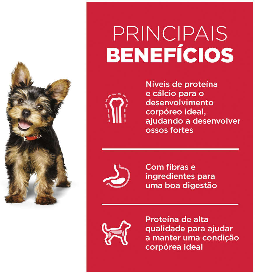 Ração Seca Hill's Science Diet para Cães Filhotes Raças Minis e Pequenas - 2,04Kg