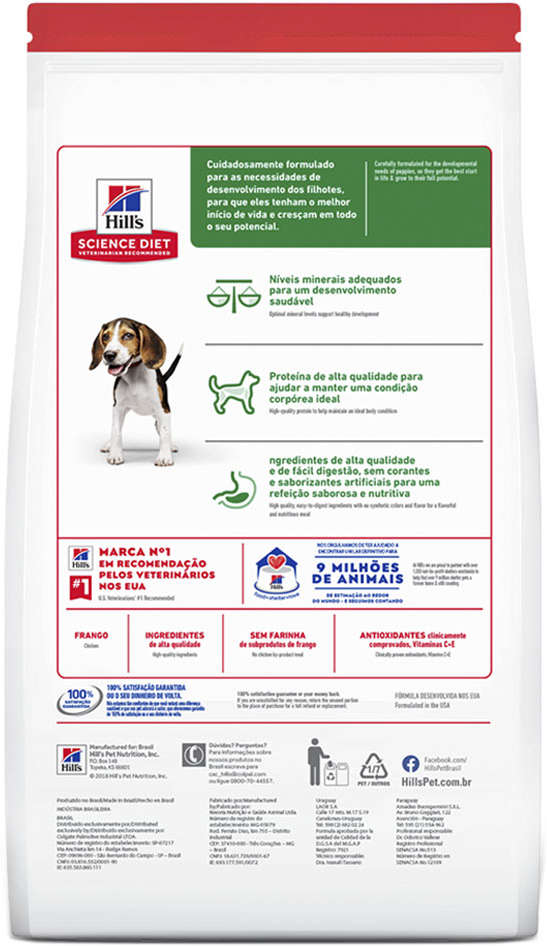 Ração Seca Hill's Science Diet para Cães Filhotes - 12Kg