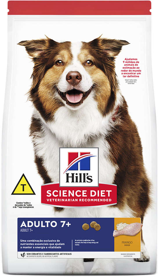 Ração Seca Hill's Science Diet para Cães Adultos 7+ Sênior - 6,8Kg