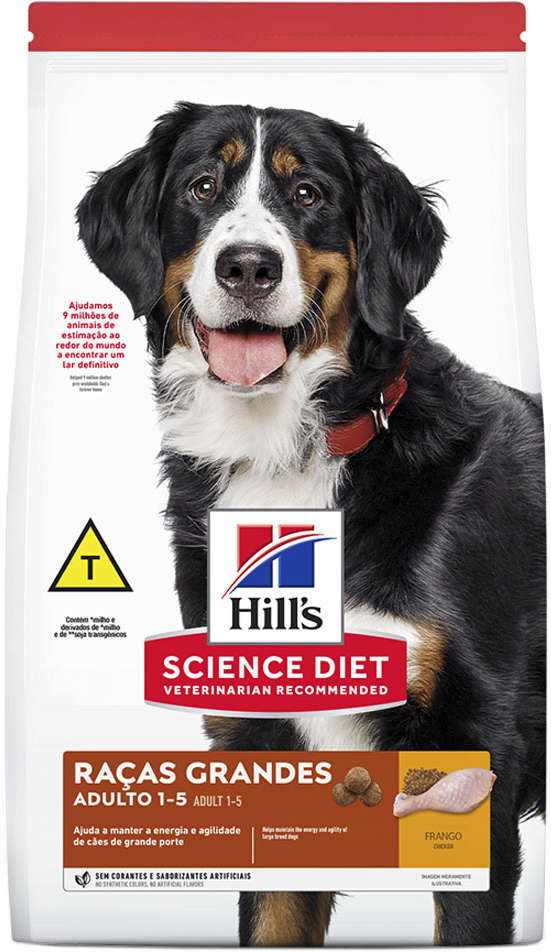 Ração Seca Hill's Science Diet para Cães Adultos Raças Grandes - 12,02Kg