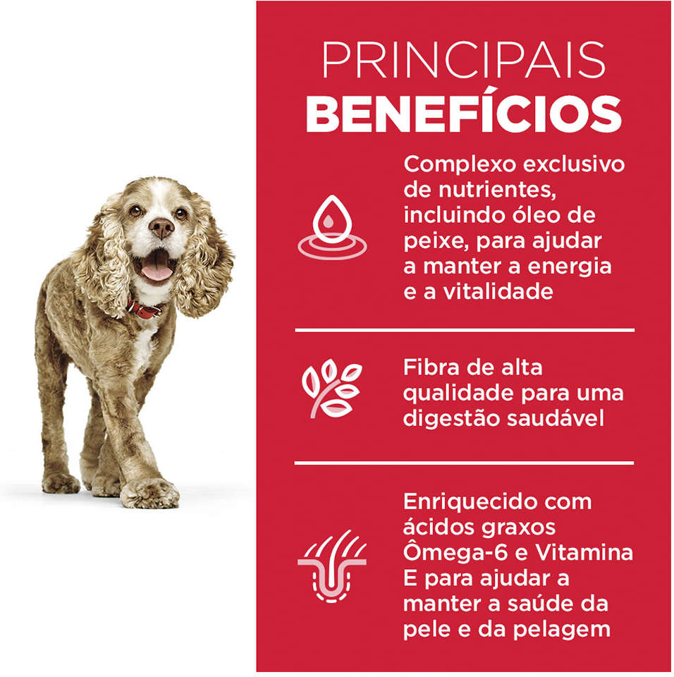 Ração Seca Hill's Science Diet para Cães Adultos 11+ Sênior Raças Minis e Pequenas - 2,04Kg