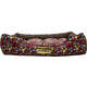 Cama Retangular Marrom com Estampa Floral