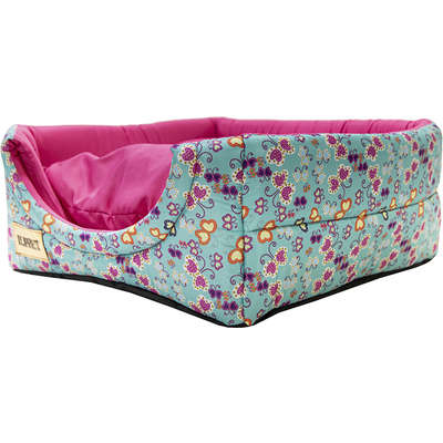 Cama Iglu 2 em 1 Rosa com Estampa Borboleta