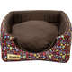 Cama Iglu 2 em 1 Luxo Marrom com Estampa Floral