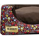 Cama Iglu 2 em 1 Luxo Marrom com Estampa Floral