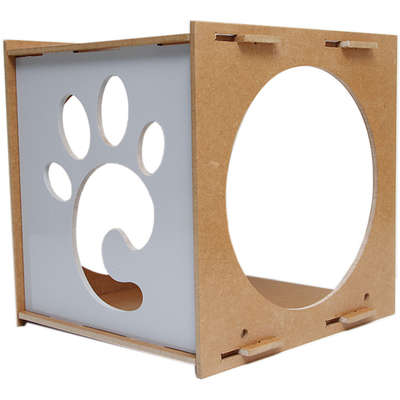 Nicho de Parede Cinza para Gatos