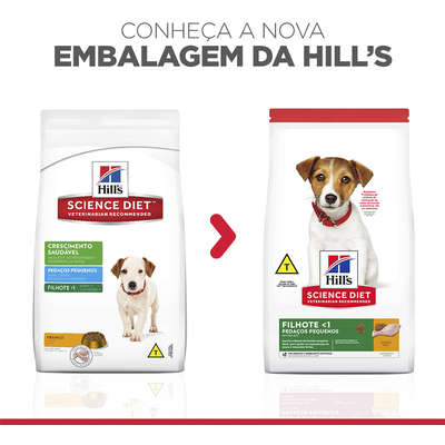 Ração Seca Hill's Science Diet Pedaços Pequenos para Cães Filhotes