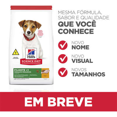 Ração Seca Hill's Science Diet Pedaços Pequenos para Cães Filhotes