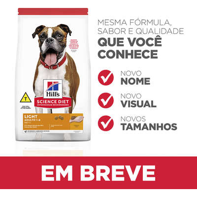 Ração Seca Hill's Science Diet Light para Cães Adultos | Petlove