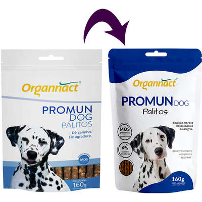Suplemento Vitaminico Organnact Promun Dog Palitos Sachê