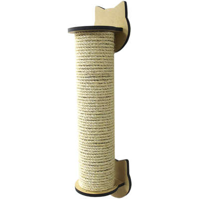 Brinquedo Arranhador de Parede Sisal Gatinho Natural