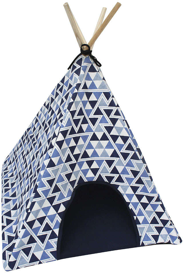 Cabaninha Barcelona Azul para Cães e Gatos - Tam. Único