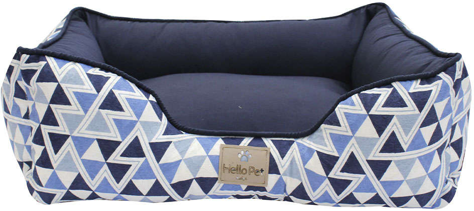 Cama Barcelona Azul para Cães e Gatos - Tam. G