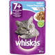 Ração Úmida Whiskas Sachê Peixe ao Molho para Gatos Sênior 7 + Anos