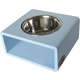 Comedouro Individual Modern Azul Bebê para Cães e Gatos
