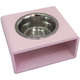 Comedouro Individual Modern Rosa para Cães e Gatos
