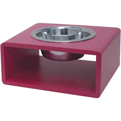 Comedouro Modern Individual Pink para Cães e Gatos