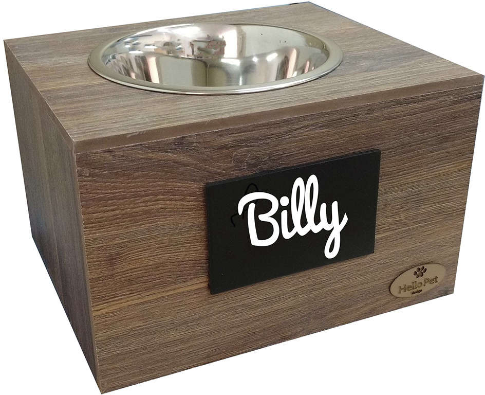Comedouro Wood Individual para Cães e Gatos - Tam. M