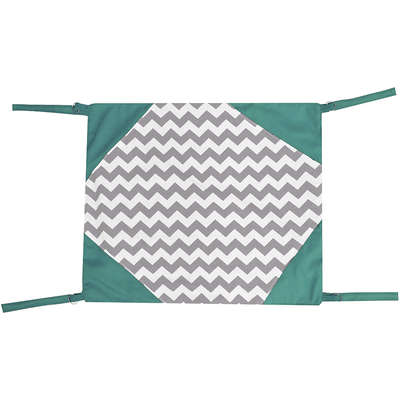 Rede Chevron Cinza e Menta para Gatos