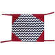 Rede Chevron Marinho e Vermelho para Gatos