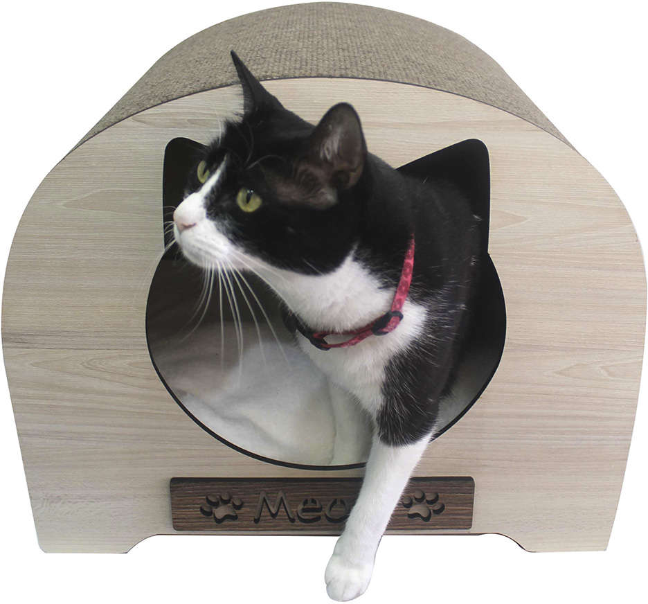 Toquinha com Arranhador Luna para Gatos - Tam. Único