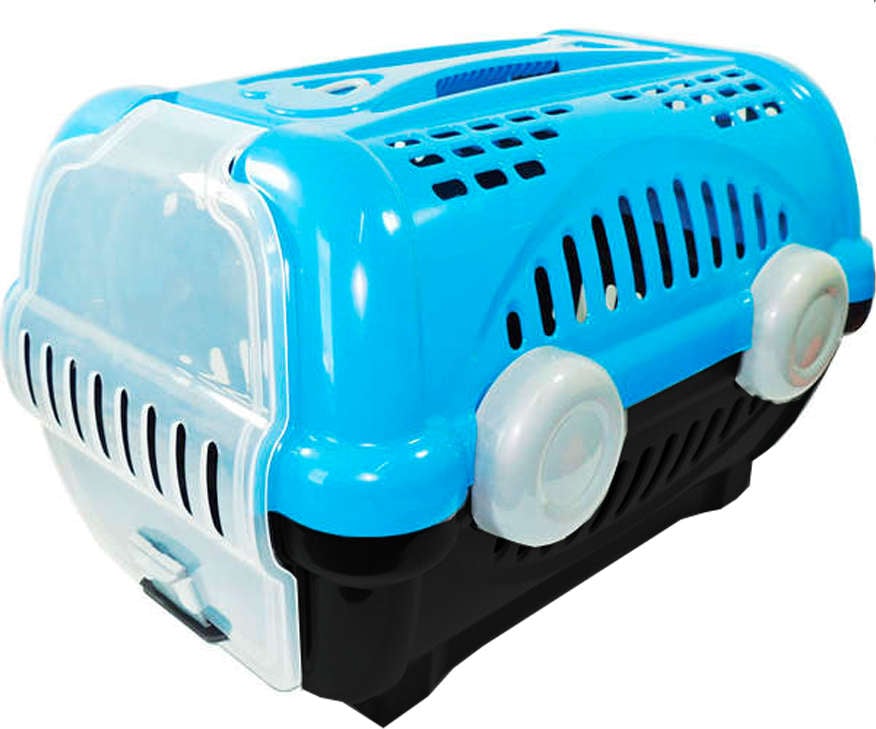 Caixa de Transporte Furacão Pet Luxo Azul - Tam. 01