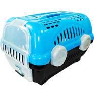 Caixa de Transporte Furacão Pet Luxo Azul - Tam. 03