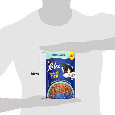 Ração Úmida Nestlé Purina Felix Fantastic Deli Atum para Gatos Adultos