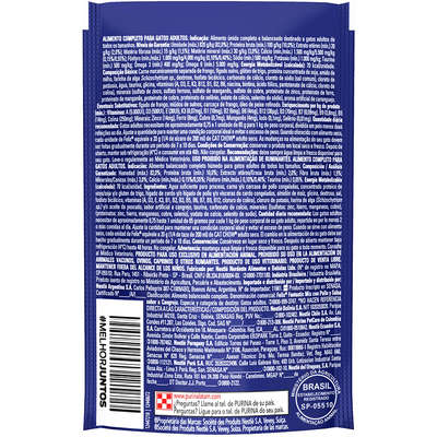Ração Úmida Nestlé Purina Felix Fantastic Mix Frango & Molho Sabor Caranguejo para Gatos Adultos