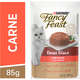Racão Úmida Nestlé Purina Fancy Feast Sachê Demi Glace com Carne para Gatos Adultos