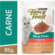 Racão Úmida Nestlé Purina Fancy Feast Sachê Petit Filets com Carne para Gatos Adultos