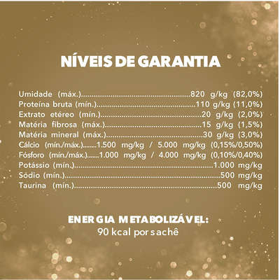 Racão Úmida Nestlé Purina Fancy Feast Sachê Petit Filets com Carne para Gatos Adultos