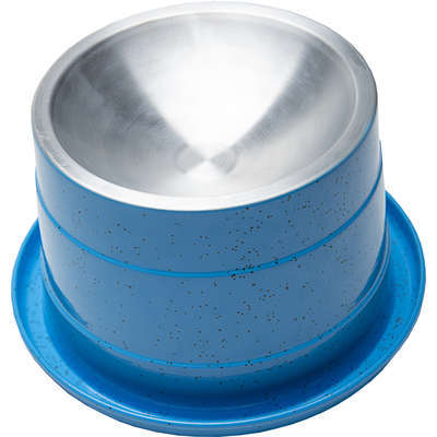 Comedouro Ergonômico NF Pet Mr. Bigode Antiformigas Azul para Gatos