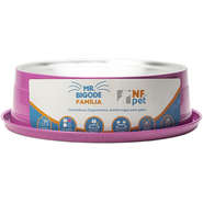 Comedouro Ergonômico NF Pet Mr. Bigode Antiformigas Rosa para Gatos - 1,8 L