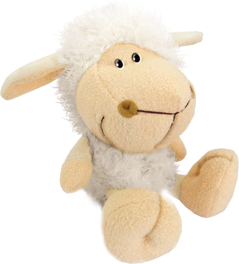 Brinquedo Pelúcia Jungle Buddies Ovelha Branca para Cães - Tam. Único