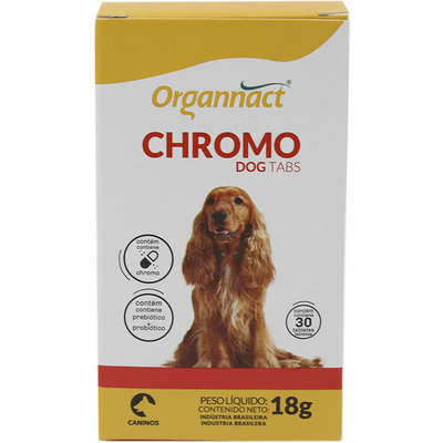 Suplemento Alimentar Organnact Cromo Dog Tabs - 30 tabletes